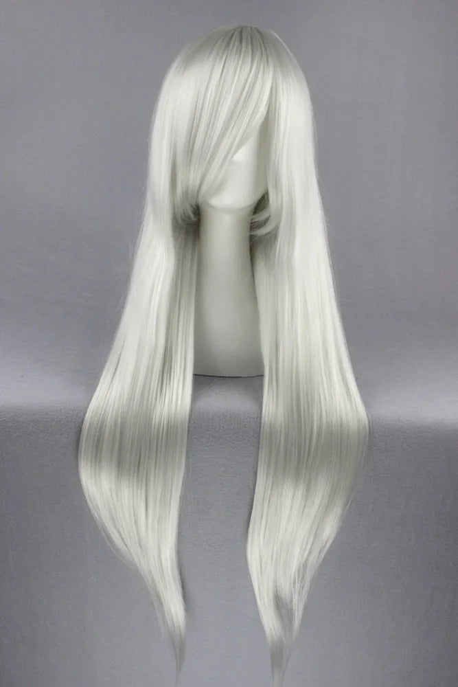 wholesale 80CM long straight silver white FINAL FANTASY Sephiroth anime cosplay hair wig