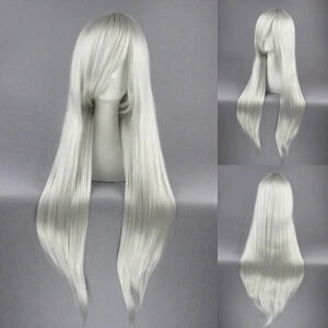 wholesale 80CM long straight silver white FINAL FANTASY Sephiroth anime cosplay hair wig