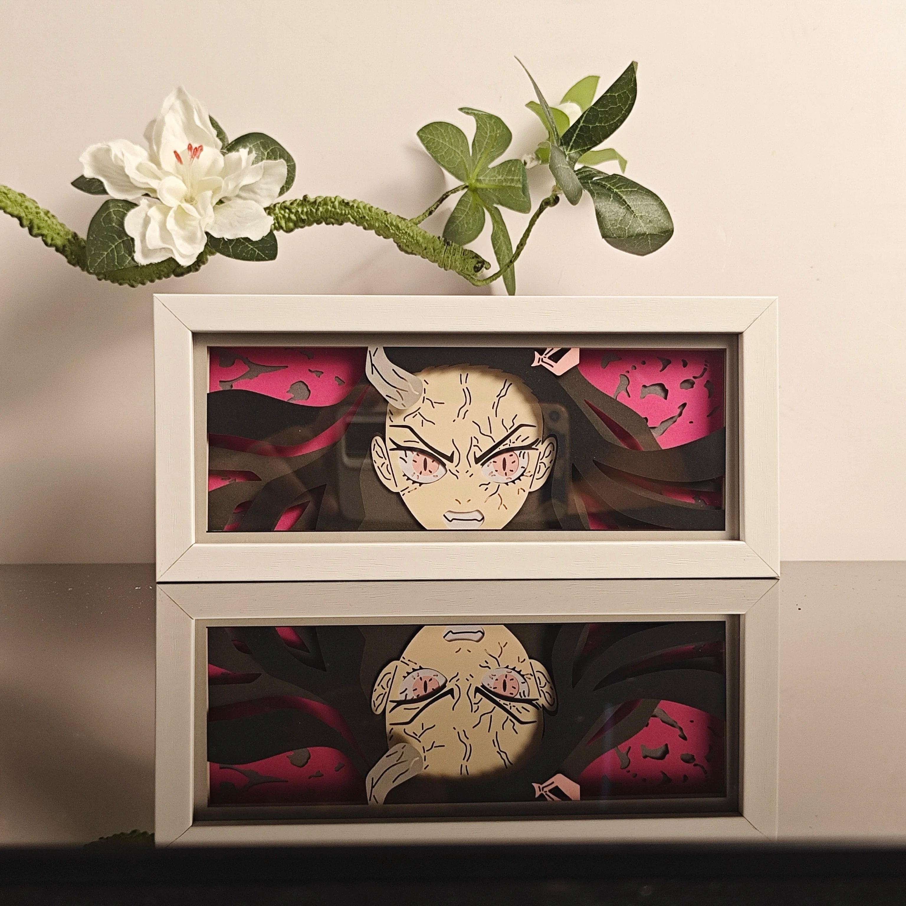 USA Warehouse Dropshipping OnePieces Zoro  Paper Carving Lamp 3D Anime Light Box Handicrafts Table Decoration Christmas Gift