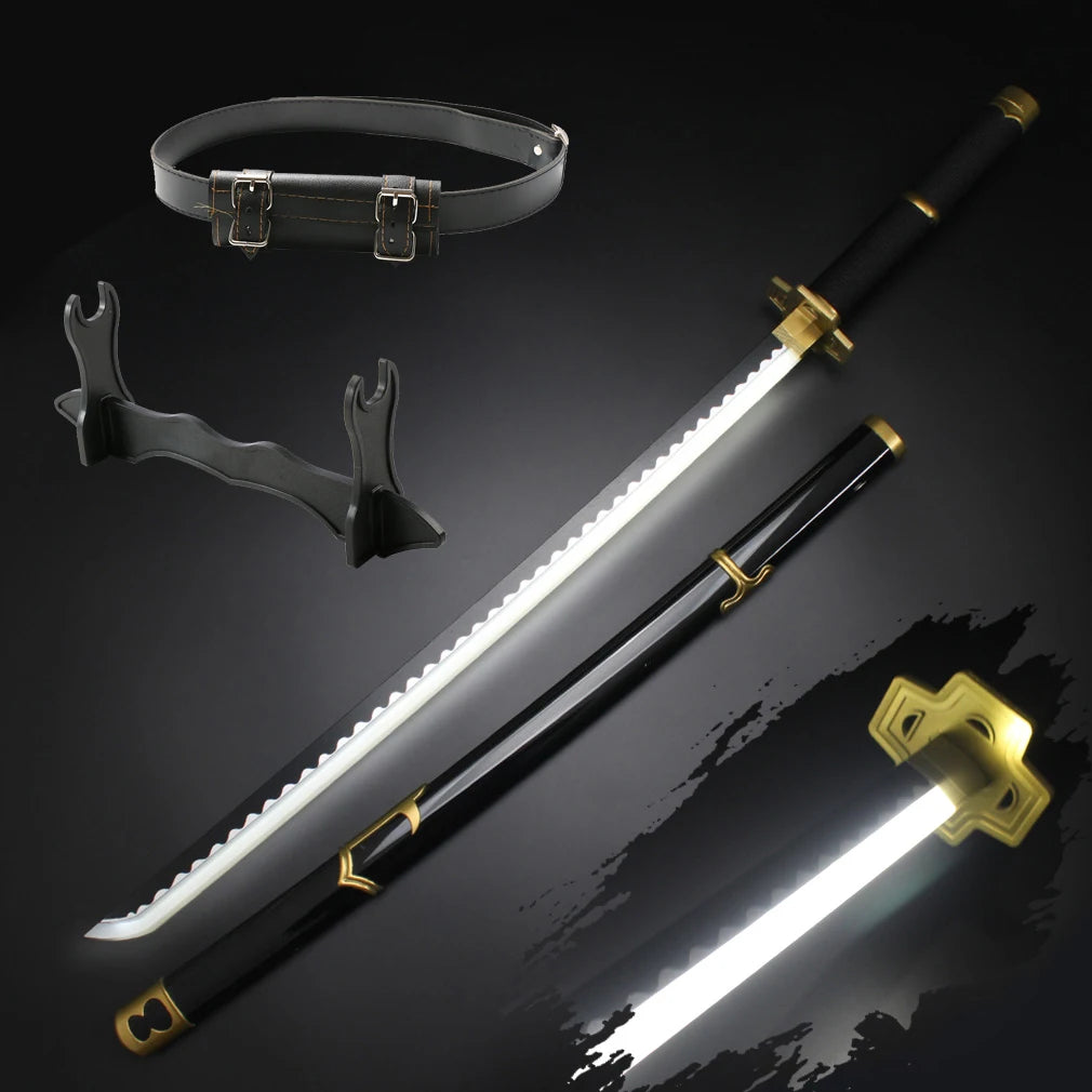 LED Sword Zoro Demon Slayer Katana Yamoto Light up Sword Anime Cosplay Weapons Props