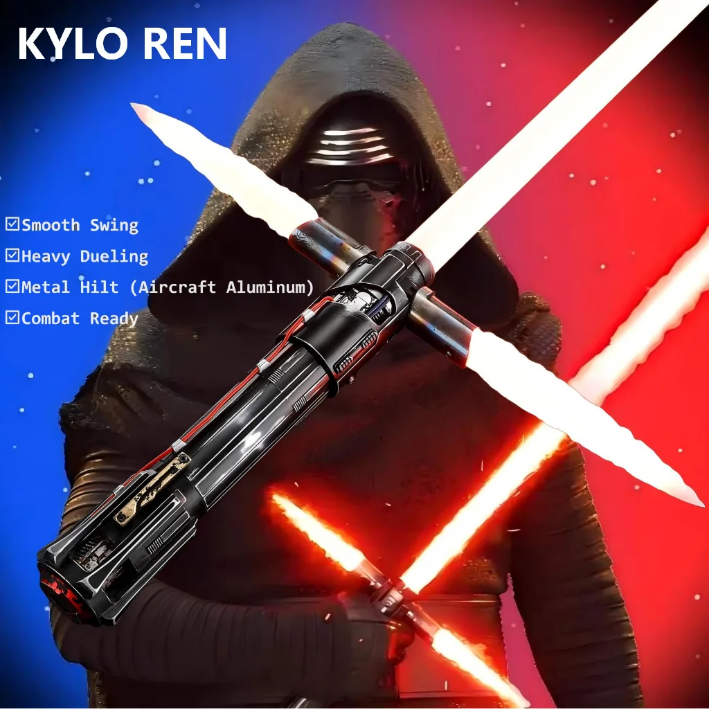 Shopify Ebay Drop Shipping Agent RGB Heavy Dueling Blade Neopixel Weathered Kylo Ren Color Change Lightsaber Wholesales Factory
