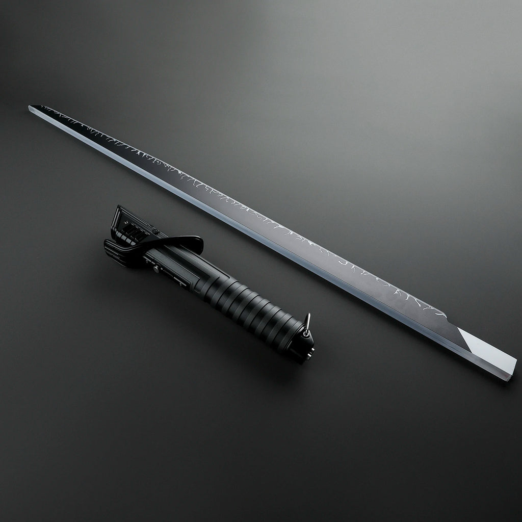 Nexussabers DARKSABER Mandalorian Metal Hilt Heavy Dueling Flat Blade Color Changing Lightsaber Cosplay Light Knife Katana Sword
