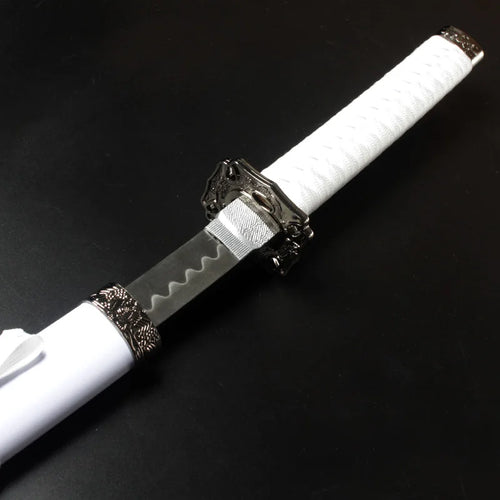 3-pcs Real Samurai Sword Dragon Pattern Katana Sword Cosplay Complimentary  Sword Holder