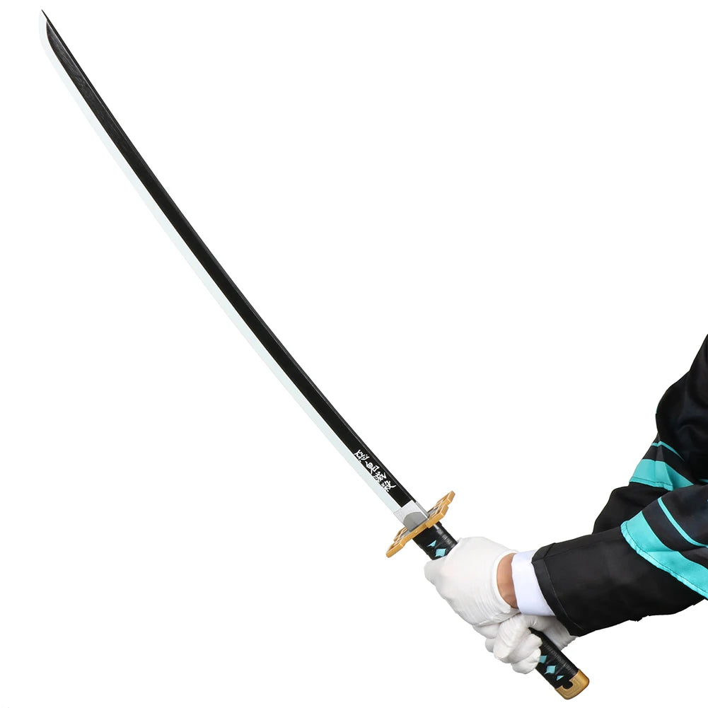 Wood Bamboo Katana 104cm / 41in Cosplay Anime Characters Props Tokitou Muichirou Kanroji Mitsuri Sword Collections and Gifts