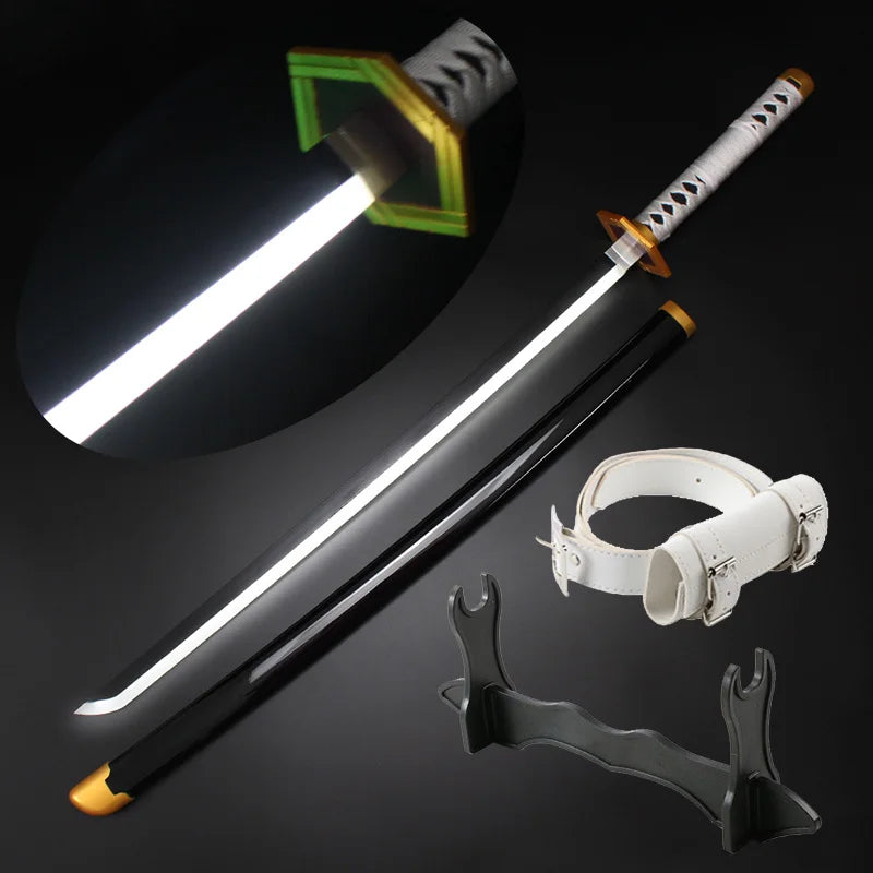 LED Sword Zoro Demon Slayer Katana Yamoto Light up Sword Anime Cosplay Weapons Props