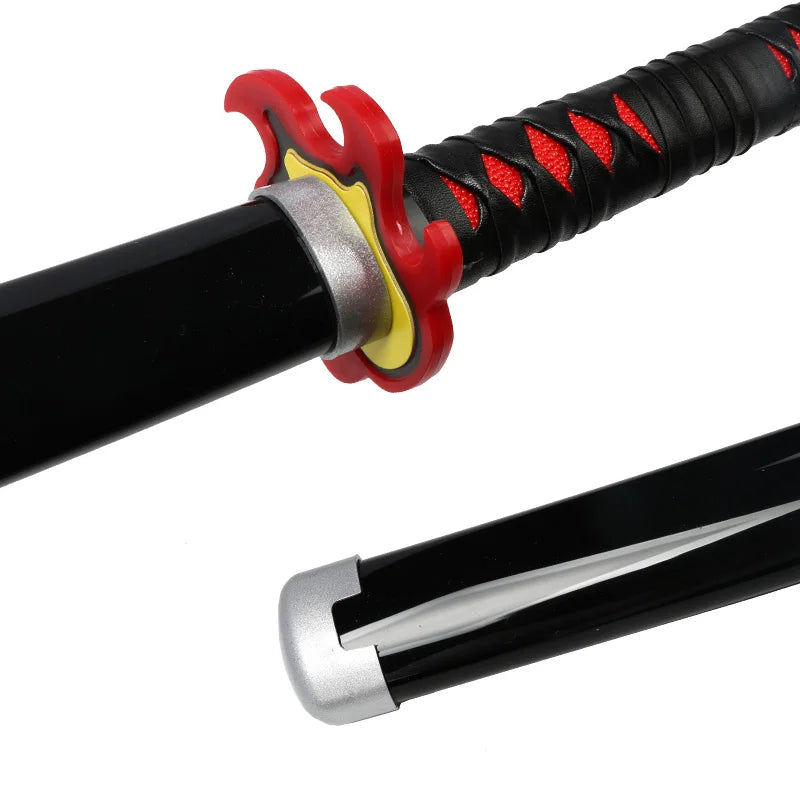 Promotion Katana Real Anime Sword Samurai Demon Slayer Fire God Tanjiro Cosplay Swords