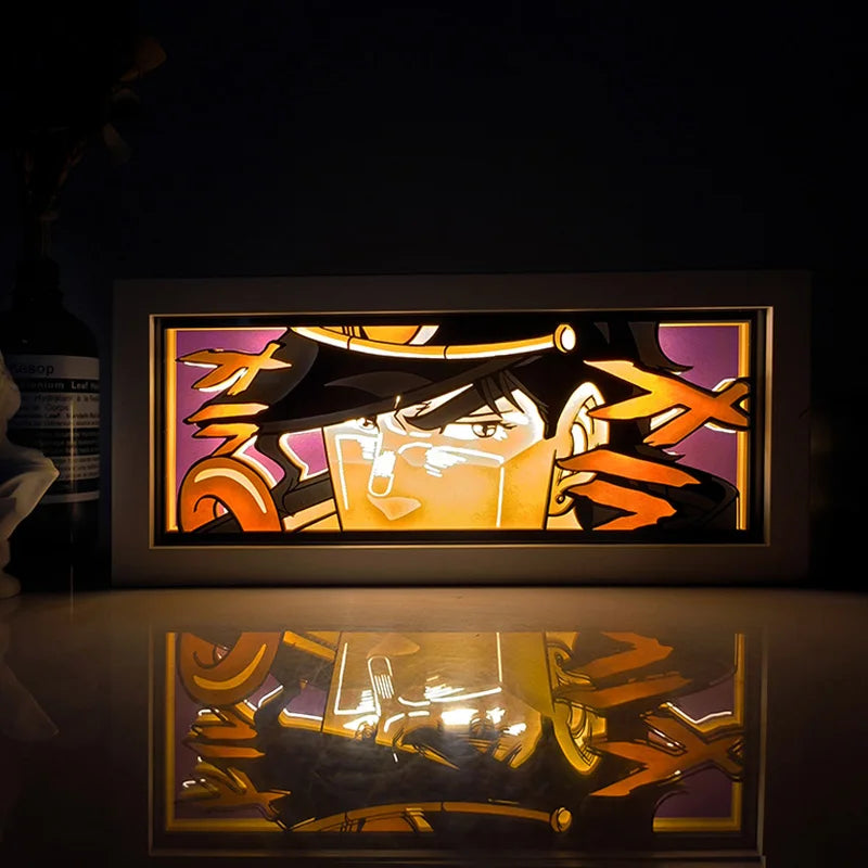 For Kid Hot Sale Customized Light up Manga Led Strips Painting Anime Box Decor Art Carving Lamp With Gift Box Esty Shopify