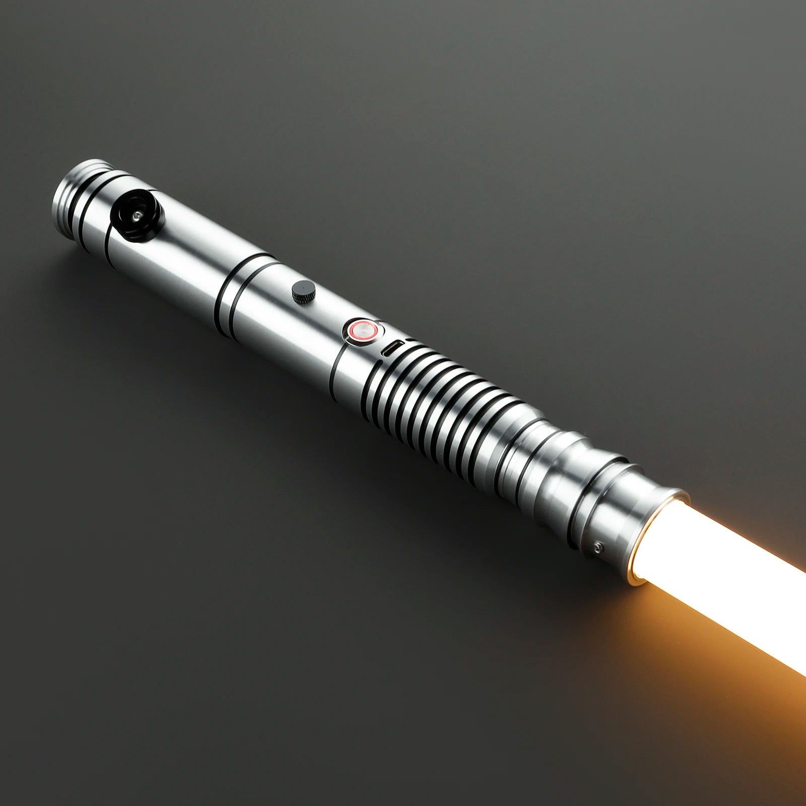 Nexussabers Metal Hilt Smooth Swing Lightsaber RGB Laser Sword with 34 Soundfonts and USB Rechargeable for Cosplay Best Gift
