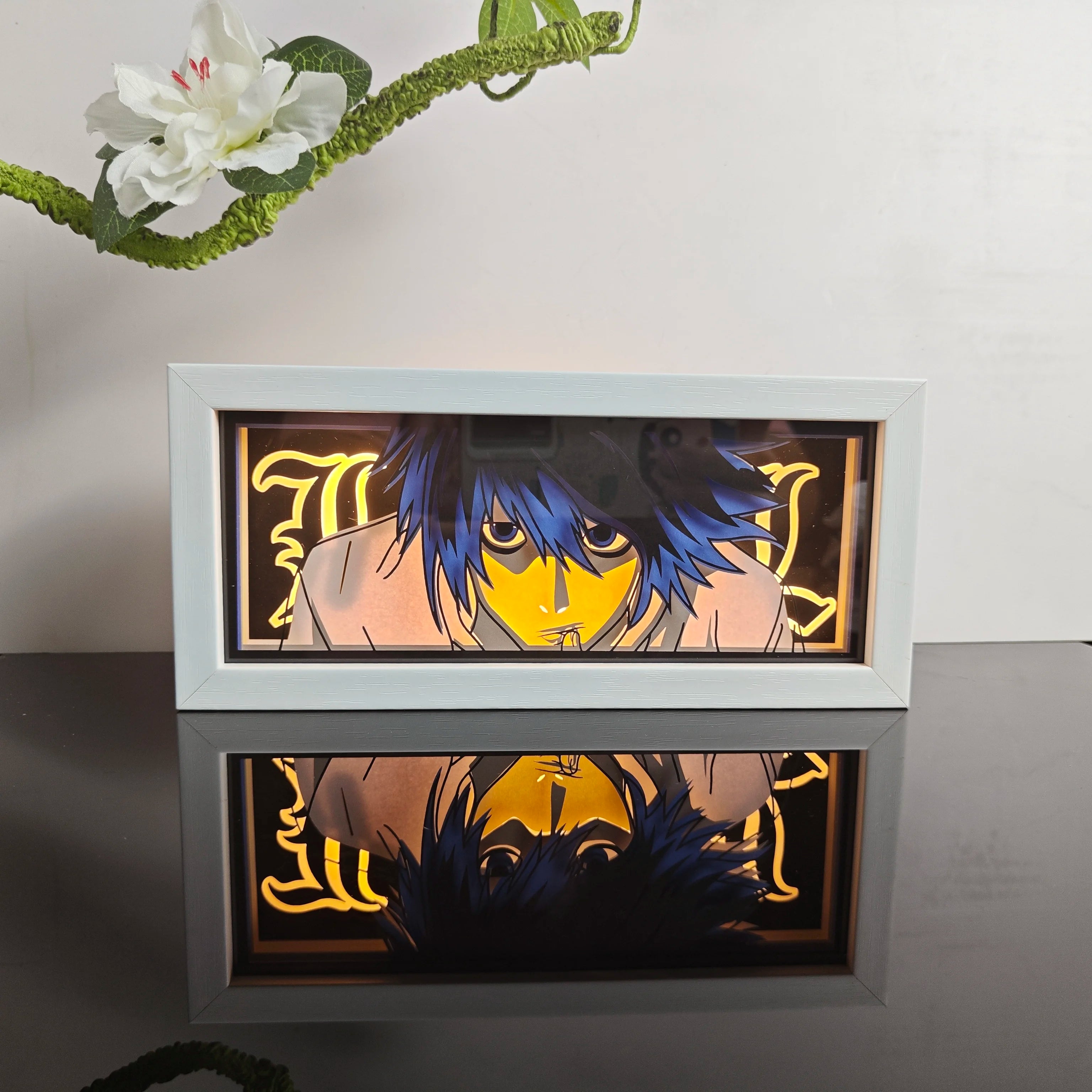 USA Warehouse Dropshipping OnePieces Zoro  Paper Carving Lamp 3D Anime Light Box Handicrafts Table Decoration Christmas Gift