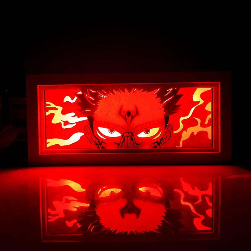 For Kid Hot Sale Customized Light up Manga Led Strips Painting Anime Box Decor Art Carving Lamp With Gift Box Esty Shopify