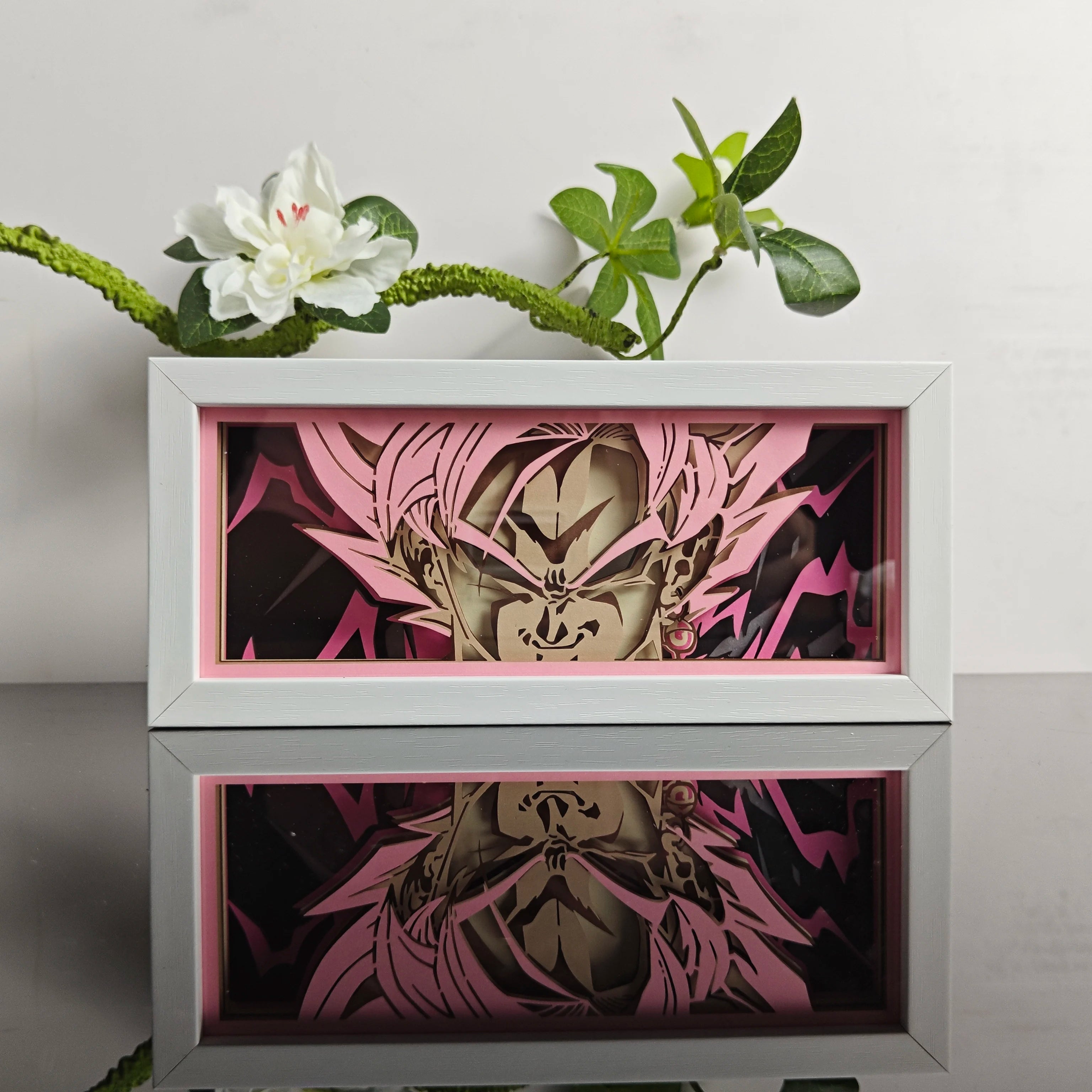 Anime Demon Slayer USA Warehouse Dropshipping Paper Carving Lamp 3D Anime Light Box Handicrafts Table Decoration Christmas Gift