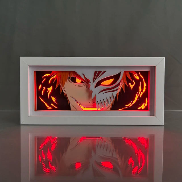 Paper Cut Anime Light Box Bleach Ulquiorra Cifer for Bedroom Decor Kids Table Lamps Ichigo Kurosaki Lightbox Led Manga Bleach