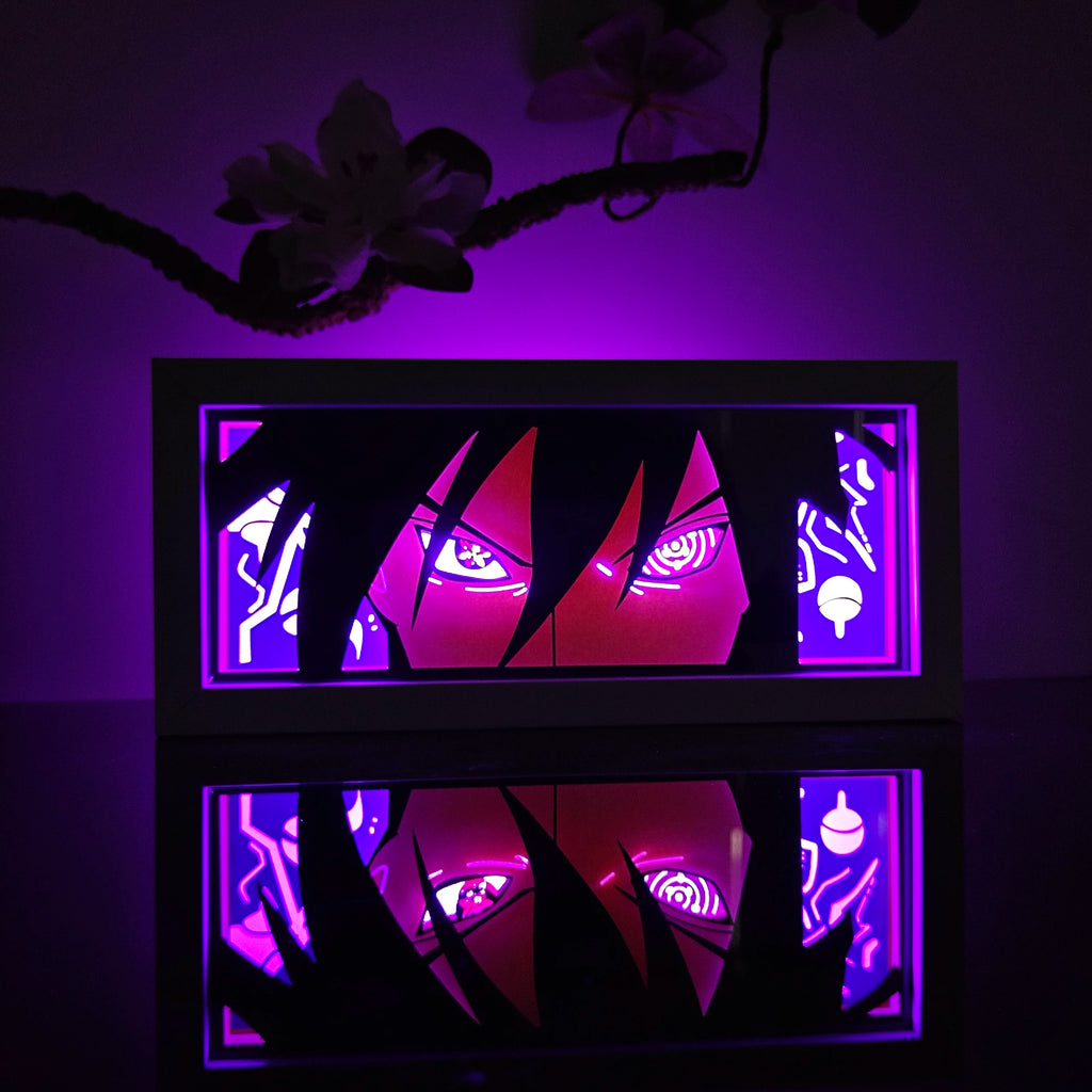 USA Warehouse Dropshipping One Pieces Anime Paper Carving Lamp 3D Anime Light Box Handicrafts Table Decoration Christmas Wedding