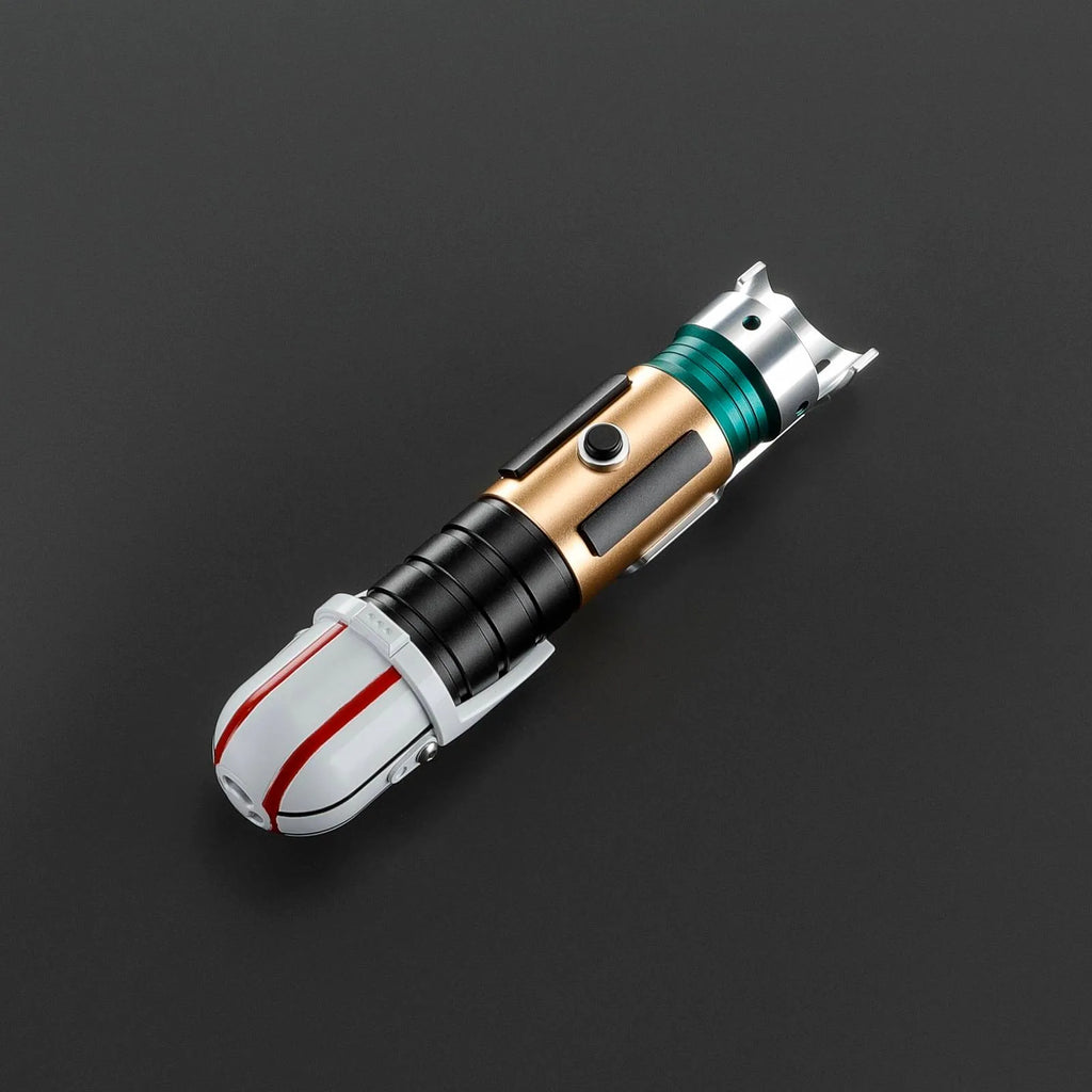 2026 New Saber Grogu Inspiration Lightsaber RGB Rechargeable Light-Up Toy Small Size Metal Handle with Sound Effects Laser Sword