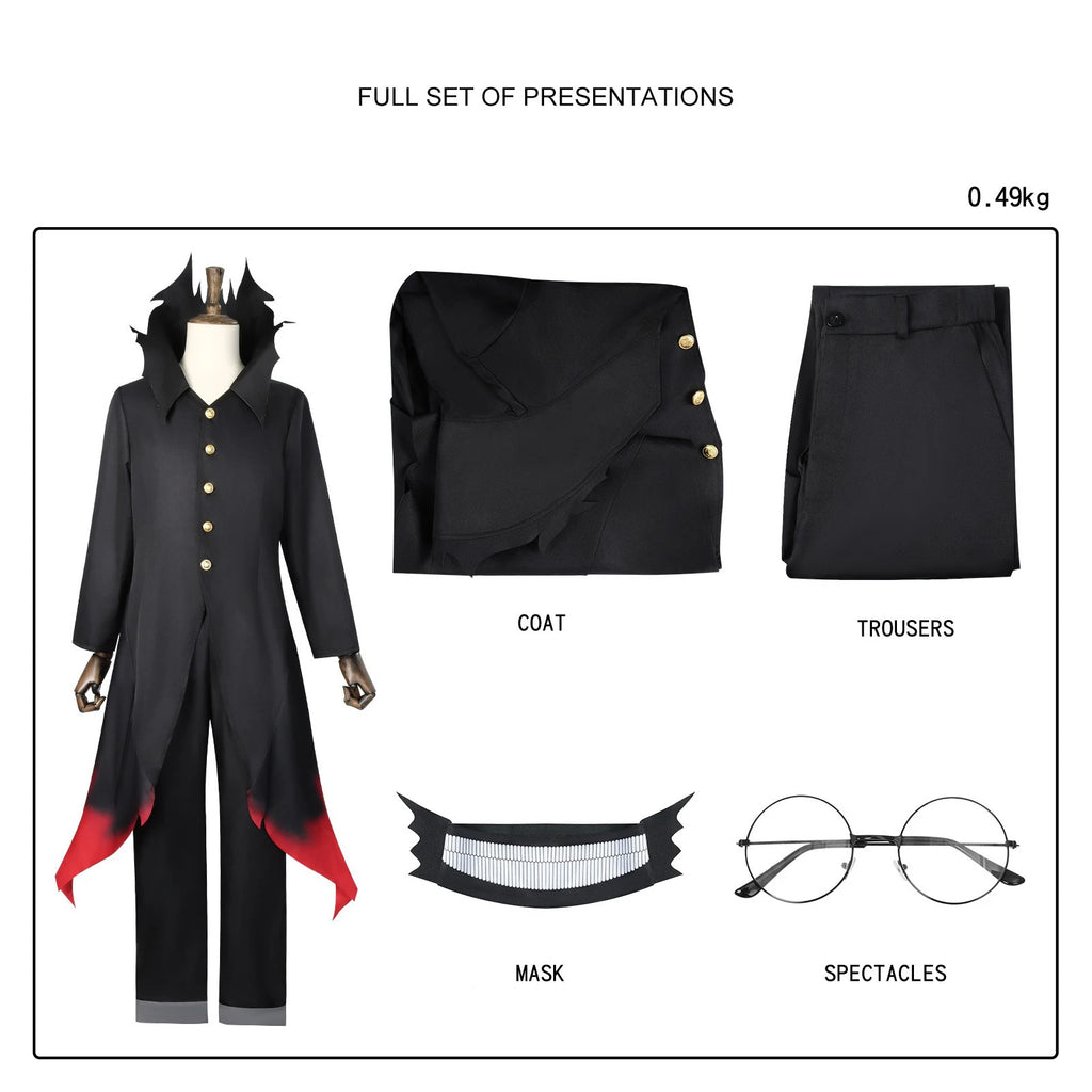 Wholesale Ken Takakura Okarun Cosplay Costume for Adults Dandadan Anime Cosplay for Halloween Party Black Uniform Costume