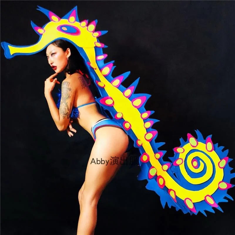 Nightclub bar Costumes Marine Theme Show Seahorse Octopus Jellyfish Dragon Festival  Celebrate Oscar Stage Cosplay Costume