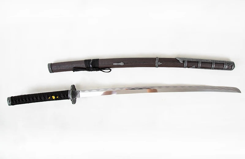 Sekiro Wolf Cosplay Prop Sword, Authentic Kusabimaru Samurai Katana, Non-Sharpened Collectible