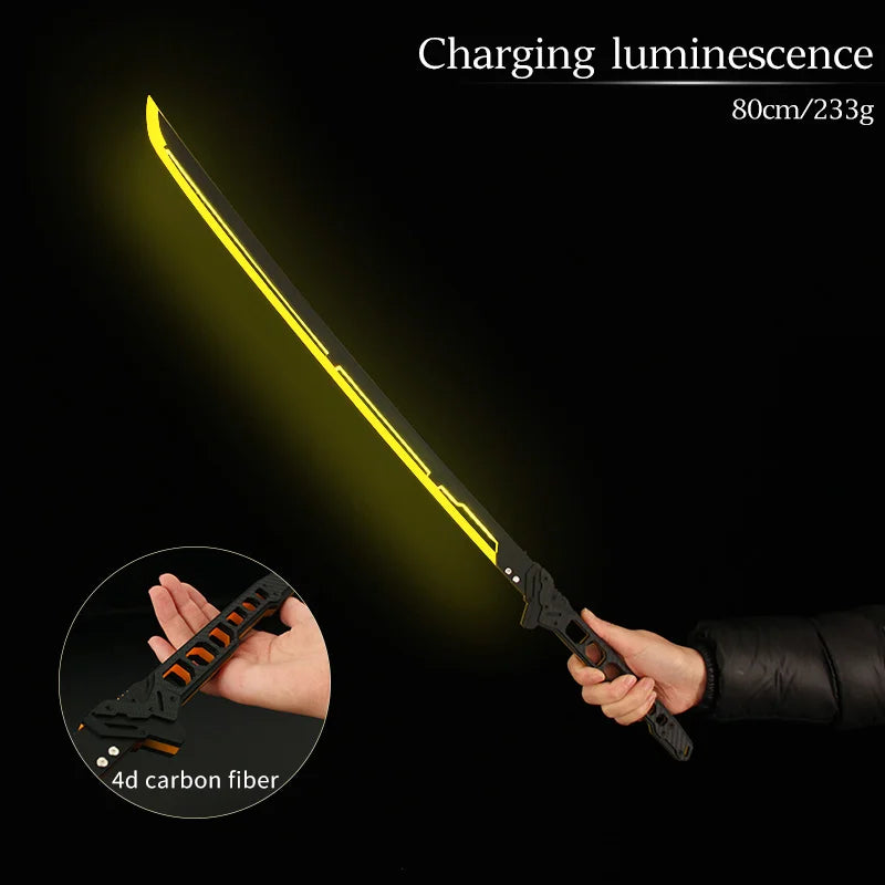 Future LED Sword 31.5 Inch LED Sword Model 80cm Acrylic Crafts for Cosplay Costume Props Fit Party Promotional Toys