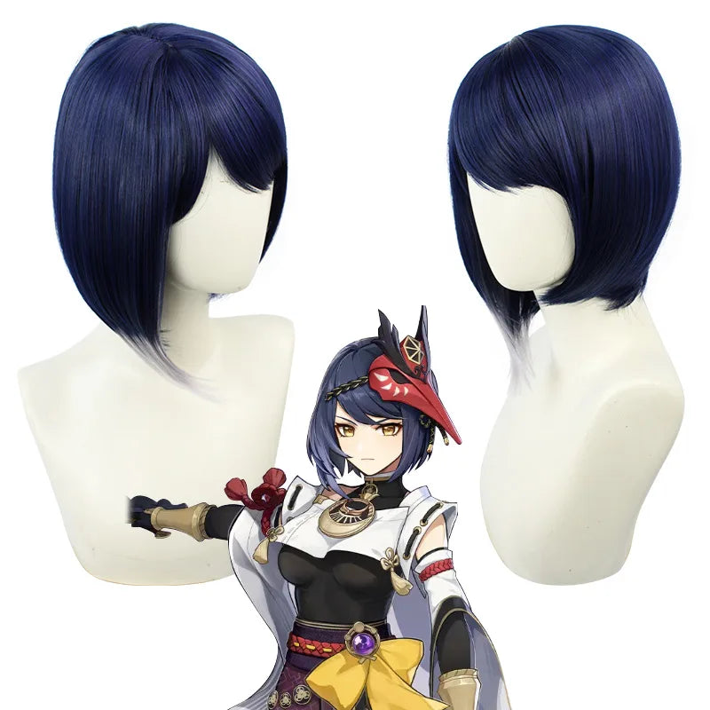 Genshin Impact Kujo Sara Cosplay Costume Anime Cosplay Wig Halloween Carnival Women's Costume Clothing Including Gloves Socks