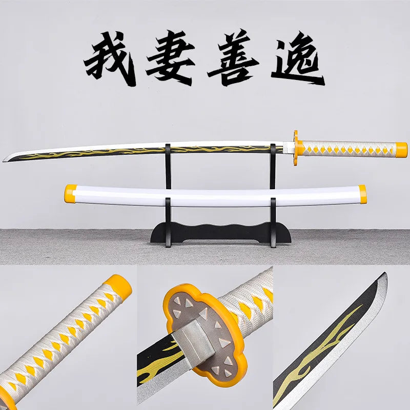 Wholesale XM Brand  Tanjirou Cosplay Katana Sword Plastic Samurai Toy Weapon Holder Belt Model XM-2001 for Anime