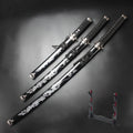 3-pcs Real Samurai Sword Dragon Pattern Katana Sword Cosplay Complimentary  Sword Holder