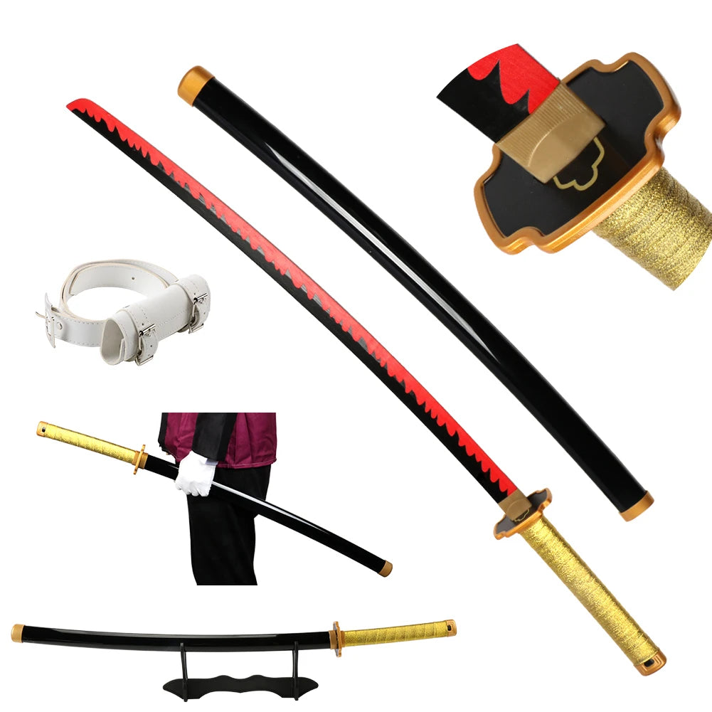 Demon Slayer Katana Swords Kimetsu No Yaiba Yaiba Swords Tsugikuni Yoriichi Japanese Anime Katana Props Home Decoration