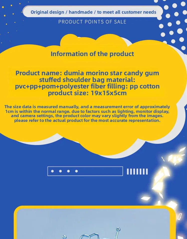 Wholesale  Genuine DUMIA Mori Star Manga Plush Backpack Cute Lolita Shoulder Bag Blind Box Mystery Box Plush Toys