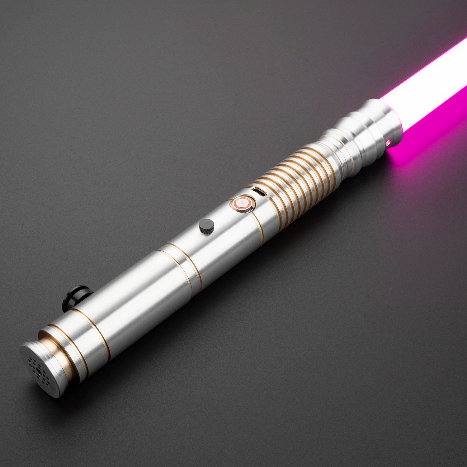 Nexussabers Metal Hilt Smooth Swing Lightsaber RGB Laser Sword with 34 Soundfonts and USB Rechargeable for Cosplay Best Gift