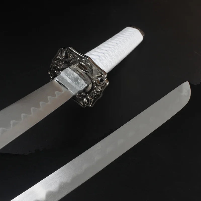 3-pcs Real Samurai Sword Dragon Pattern Katana Sword Cosplay Complimentary  Sword Holder