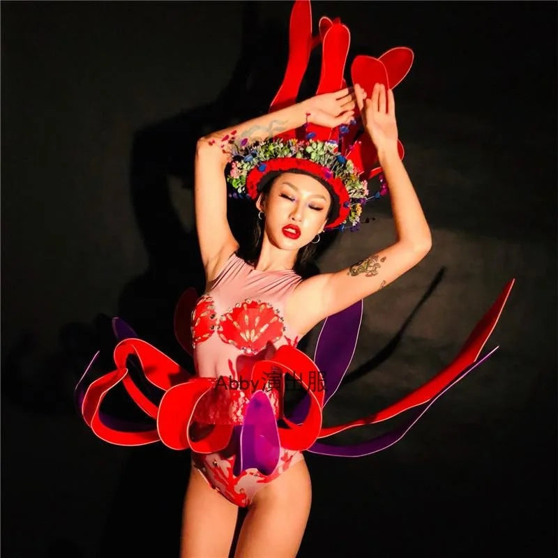 Nightclub bar Costumes Marine Theme Show Seahorse Octopus Jellyfish Dragon Festival  Celebrate Oscar Stage Cosplay Costume