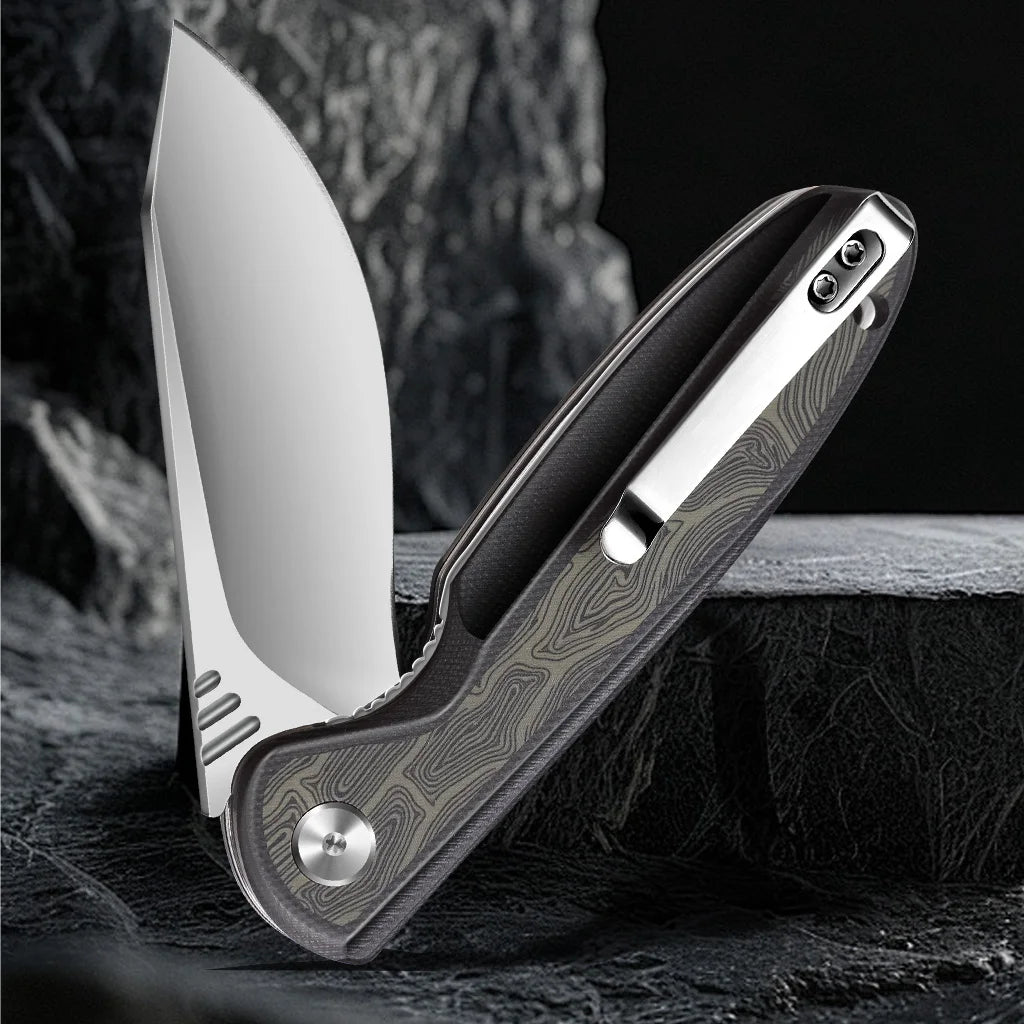 OEM EDC Outdoor G10 Survival Pocket Knife D2 Stainless Steel Grade DIY Camping Tactical Outdoor Folding Knives