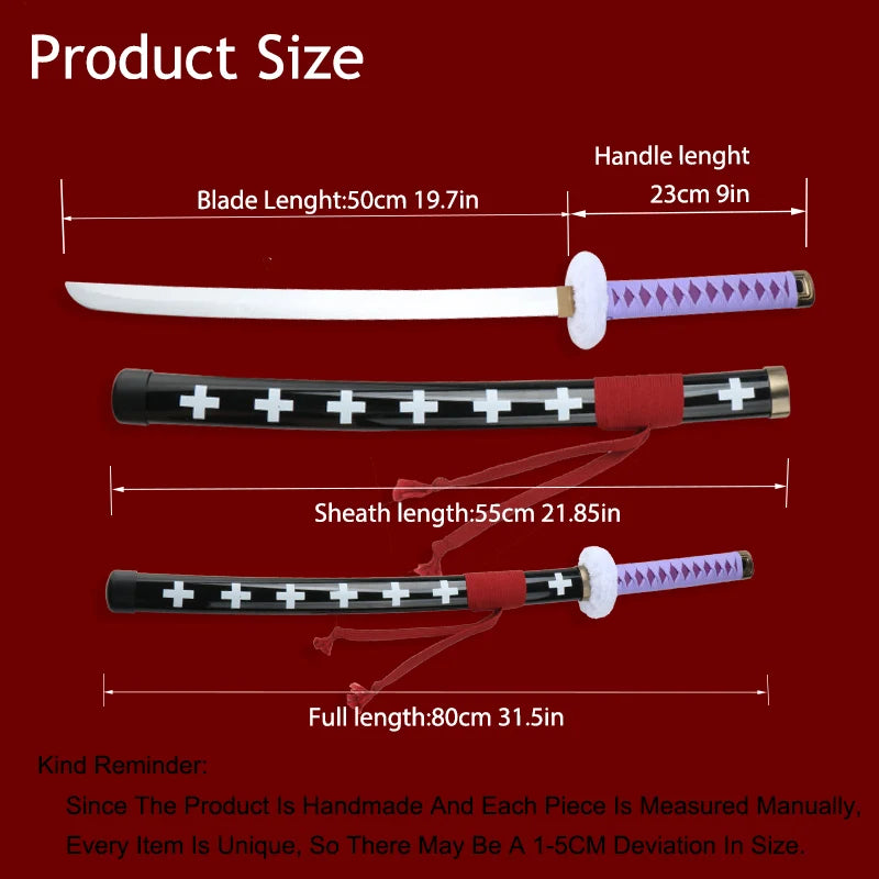 Roronoa Zoro 80Cm Doctor Red Katana Cosplay Prop with Scabbard  Perfect for Halloween Conventions  Anime Collectors