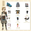 Genshin Impact Gorou Cosplay Costume Wig With Ears Goro Cosplay Tail Costumes Full Set Cosplay Props Party Outfits