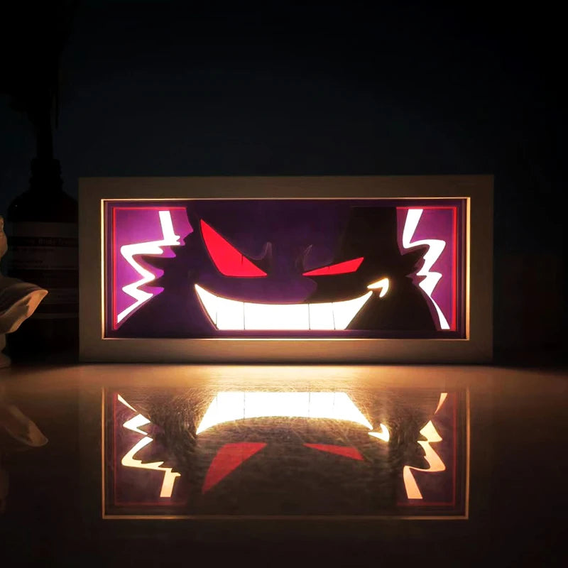 For Kid Hot Sale Customized Light up Manga Led Strips Painting Anime Box Decor Art Carving Lamp With Gift Box Esty Shopify
