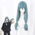 Wholesale Mahito Wig Cosplay 65cm Long Straight Lake Blue Jujutsu Kaisen Anime Peluca Synthetic Halloween Hair Wig