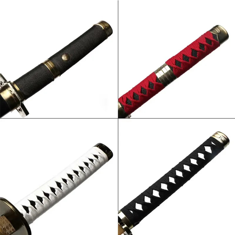 Roronoa Zoro Three Piece Katana Set Handmade Shusui Enma  Kitetsu Swords With Free Display Stand and Belt Cosplay Prop
