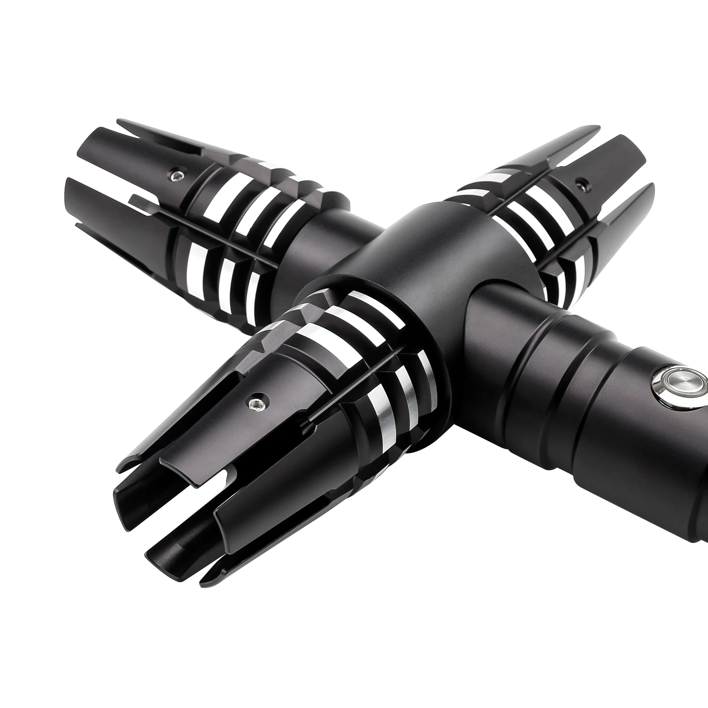 TXQsaber Kylo Ren Cross-guard Lightsaber for Dueling 12 Changeable Color &10 Soundfonts With Smooth Swing Sword for Cosplay