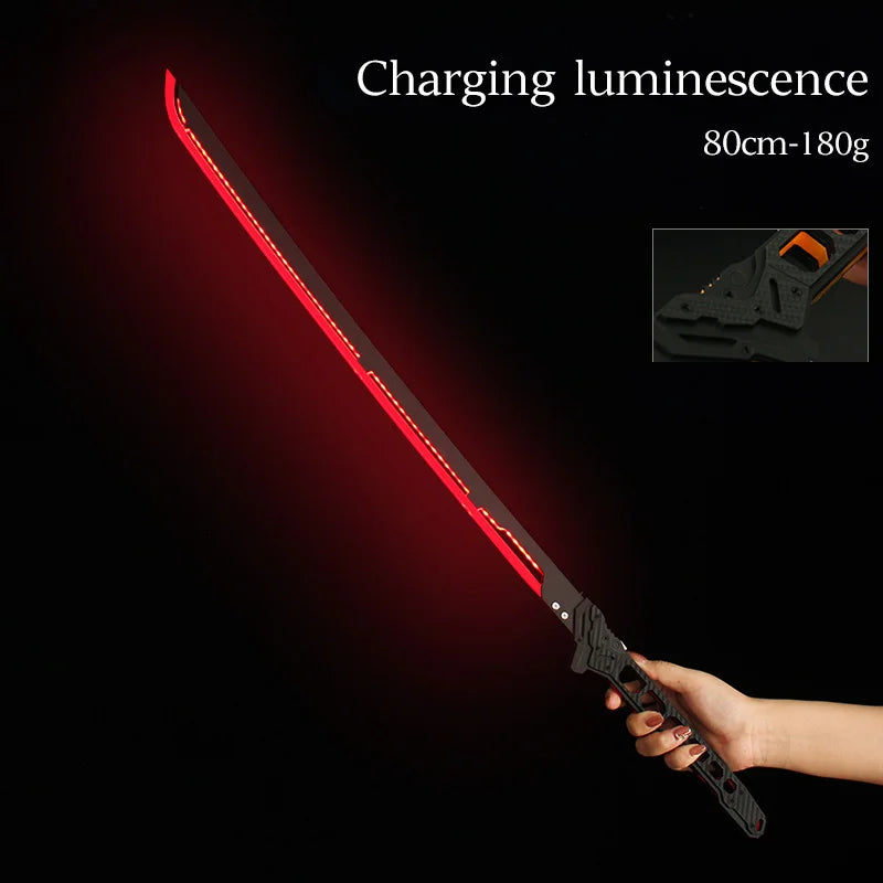 Future LED Sword 31.5 Inch LED Sword Model 80cm Acrylic Crafts for Cosplay Costume Props Fit Party Promotional Toys