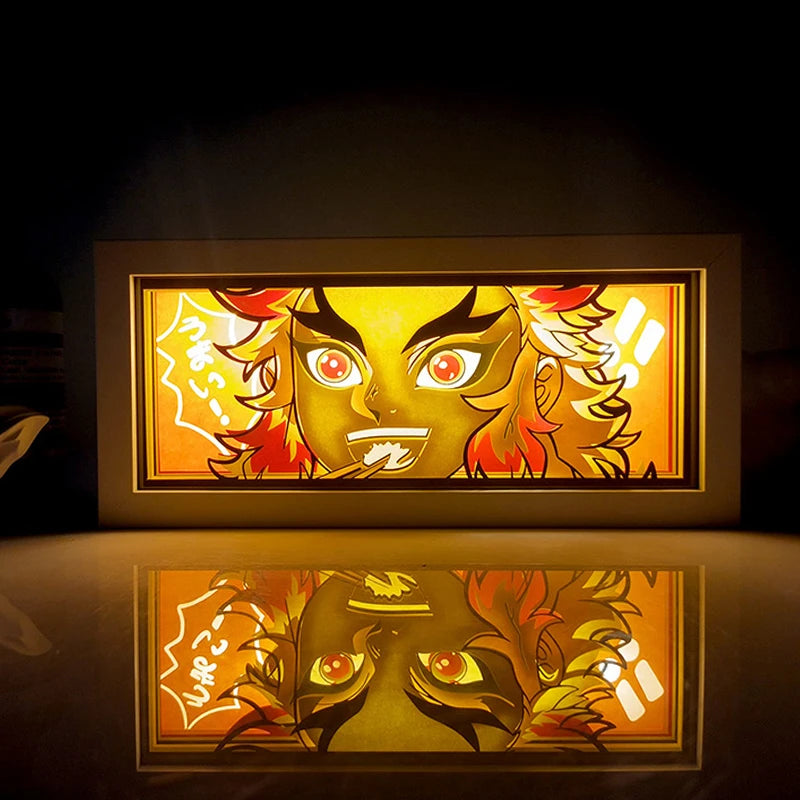 For Kid Hot Sale Customized Light up Manga Led Strips Painting Anime Box Decor Art Carving Lamp With Gift Box Esty Shopify