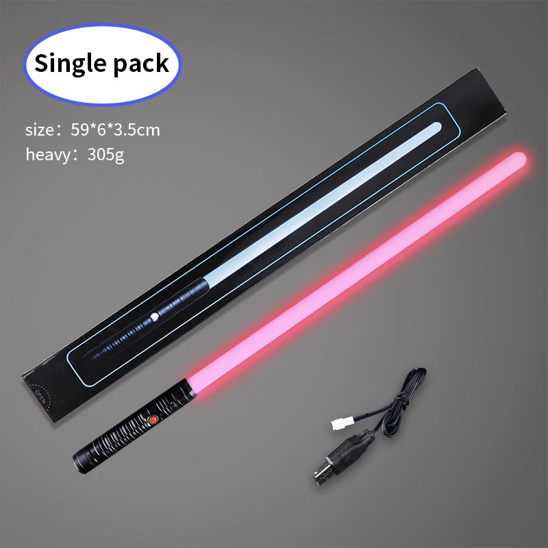 Factory Wholesale Lightsaber Into Children's Toy Blue Red Lightsaber Metal Lightsaber Two in One Laser Sword