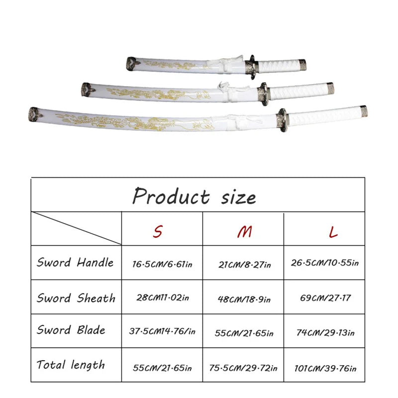 Three Piece Set of Dragon Pattern Swords Long and Short Knives Cold Weapons Film and Television Props Role Playing Props
