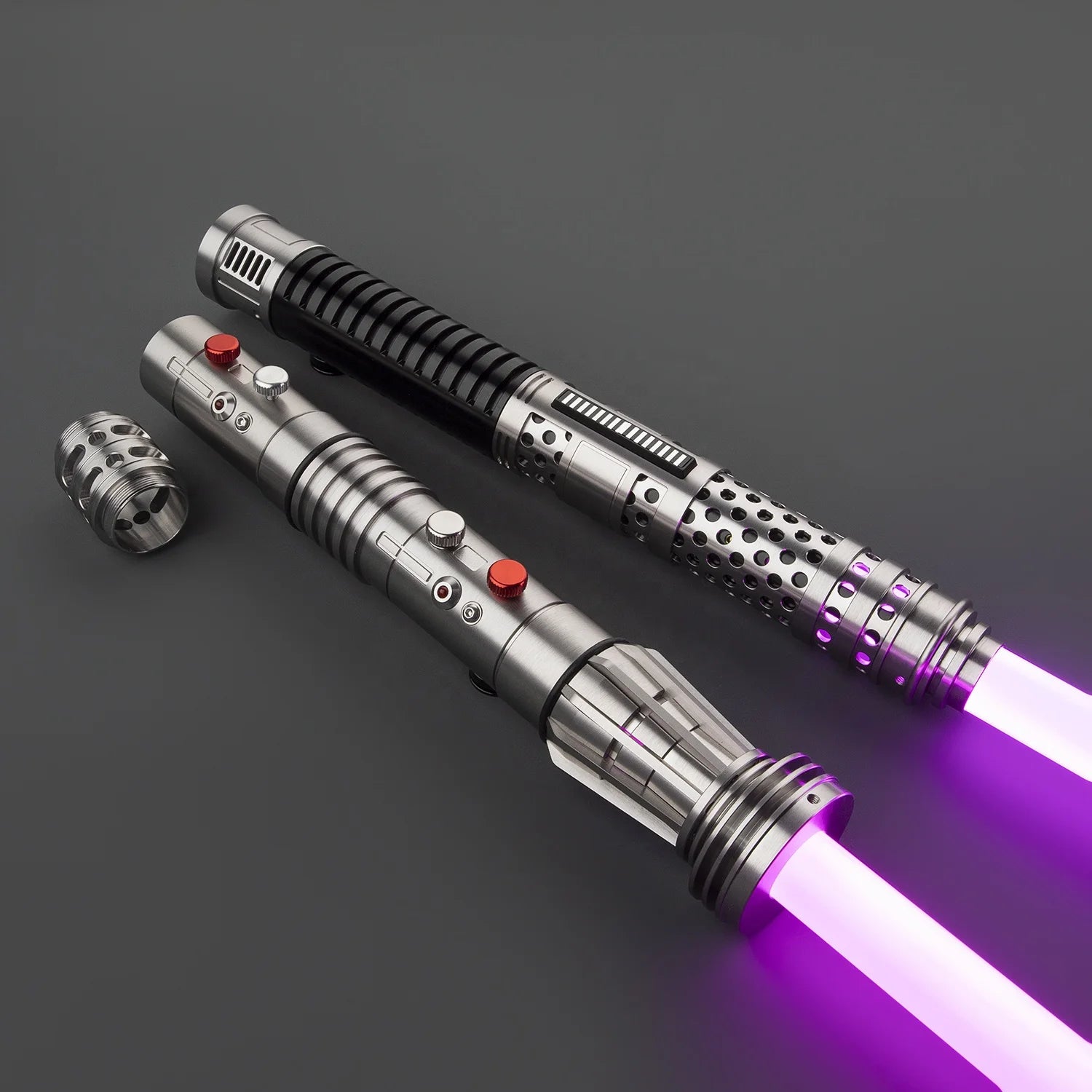 Nexussabers Darth Maul Lightsaber Metal Hilt Laser Sword Heavy Dueling FX Sound Blaster From Maul Shadow Lord