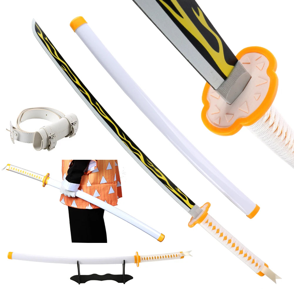 Demon Slayer Katana Swords Kimetsu No Yaiba Yaiba Swords Tsugikuni Yoriichi Japanese Anime Katana Props Home Decoration