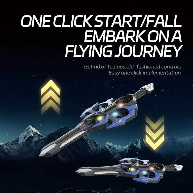 Flying Sword Hover UAV Adjustable Speed Quadcopter Surrounding Stunts Remote Control Foam Airplane Aircraft Toys for Kids