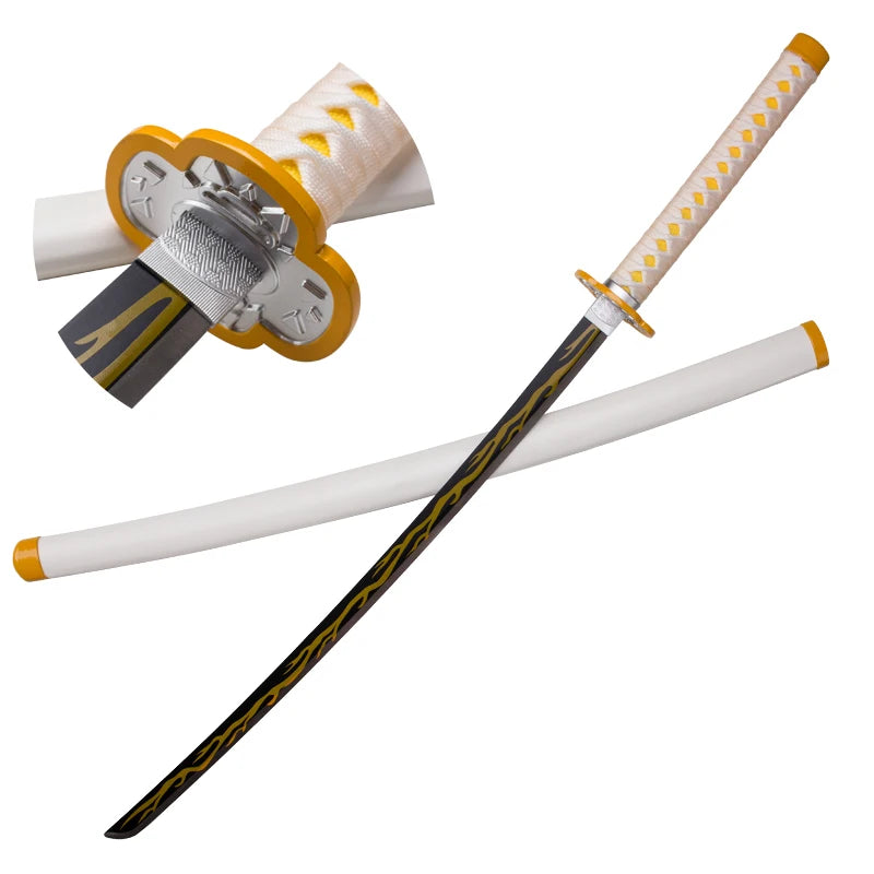 Demon Slayer Sword Real Metal, Anime Cosplay Katana with Original Texture
