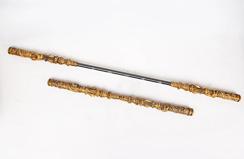 Halloween Cosplay Prop Weapon, Sun Wukong Ruyi Jingu Bang, Black Monkey King Staff Cudgel