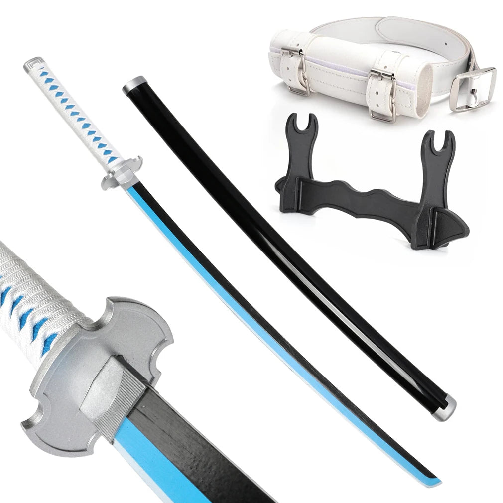 Wood Swords Demon SlayerTanjiro Katana Cosplay Sword Weapon Plastic Samurai Sword for Anime Prop with  Holder and Belt
