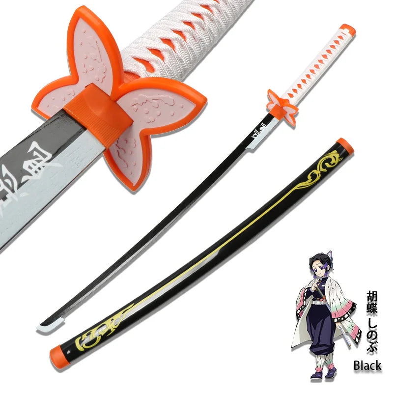 Promotion Katana Real Anime Sword Samurai Demon Slayer Fire God Tanjiro Cosplay Swords