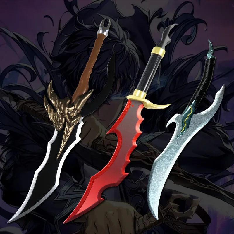 Anime Cosplays Sword Solo Leveling Wooden Sword with Sheath Knight Killer