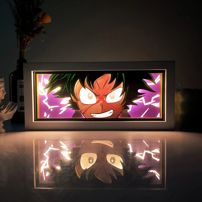 For Kid Hot Sale Customized Light up Manga Led Strips Painting Anime Box Decor Art Carving Lamp With Gift Box Esty Shopify